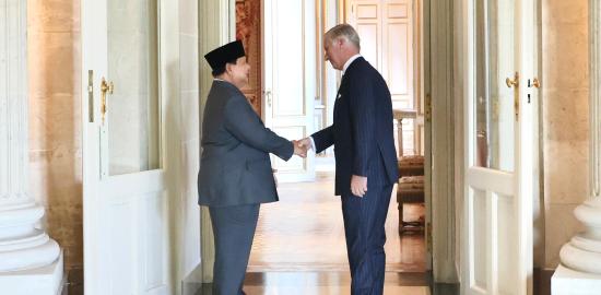 Presiden Prabowo Bertemu Raja Belgia, Disambut Hangat di Istana Laeken