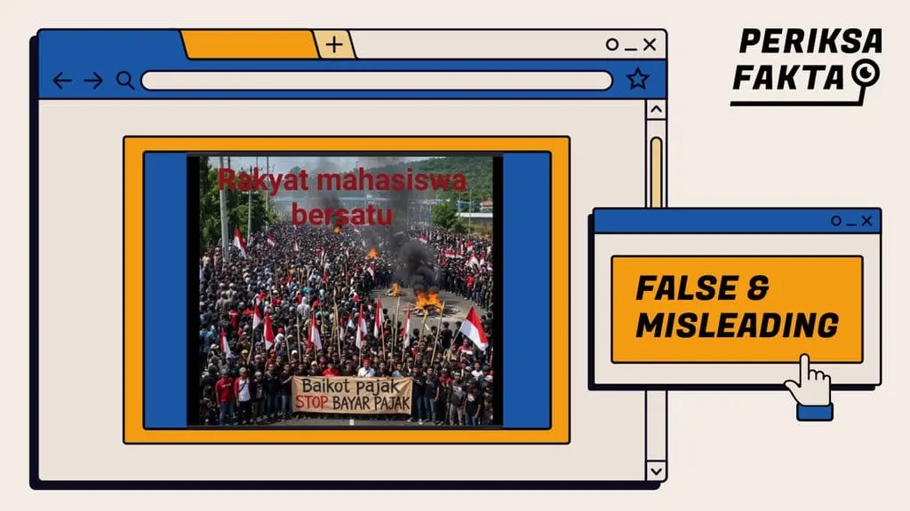 [SALAH] Hoaks, Aksi Demonstrasi Serukan Stop Bayar Pajak