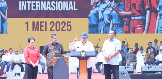 Peringatan Hari Buruh, Presiden Prabowo Tegaskan Komitmen Pemerintah untuk Kesejahteraan Pekerja