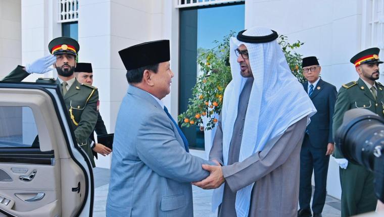 Presiden Prabowo Disambut Hangat di Istana Qasr Al Shatie