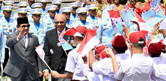 Presiden Prabowo Sambut Kunjungan Resmi PM Rabuka di Istana Merdeka