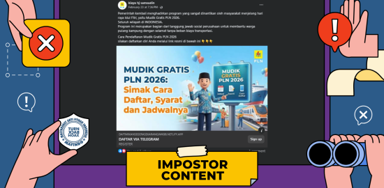 [PENIPUAN] Tautan Pendaftaran Mudik Gratis dari PLN