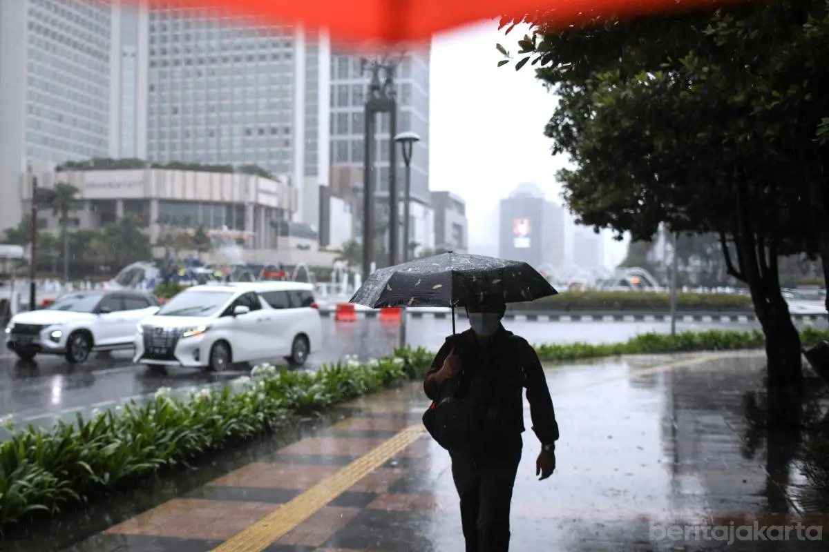 Prakiraan Cuaca Jakarta Hari Ini: Hujan Ringan Guyur Sebagian Wilayah