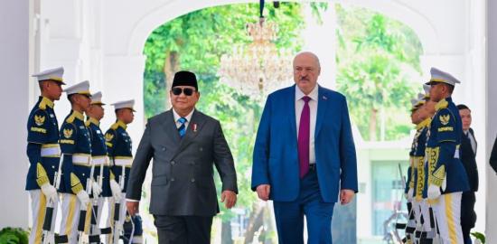 Presiden Prabowo Sambut Kunjungan Kenegaraan Presiden Belarus Aleksandr Lukashenko di Istana Merdeka
