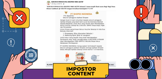 [PENIPUAN] Tautan Klaim Voucher Cashback dari Shopee