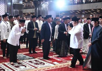 Presiden Prabowo Tunaikan Salat Idulfitri 1446 Hijriah di Masjid Istiqlal
