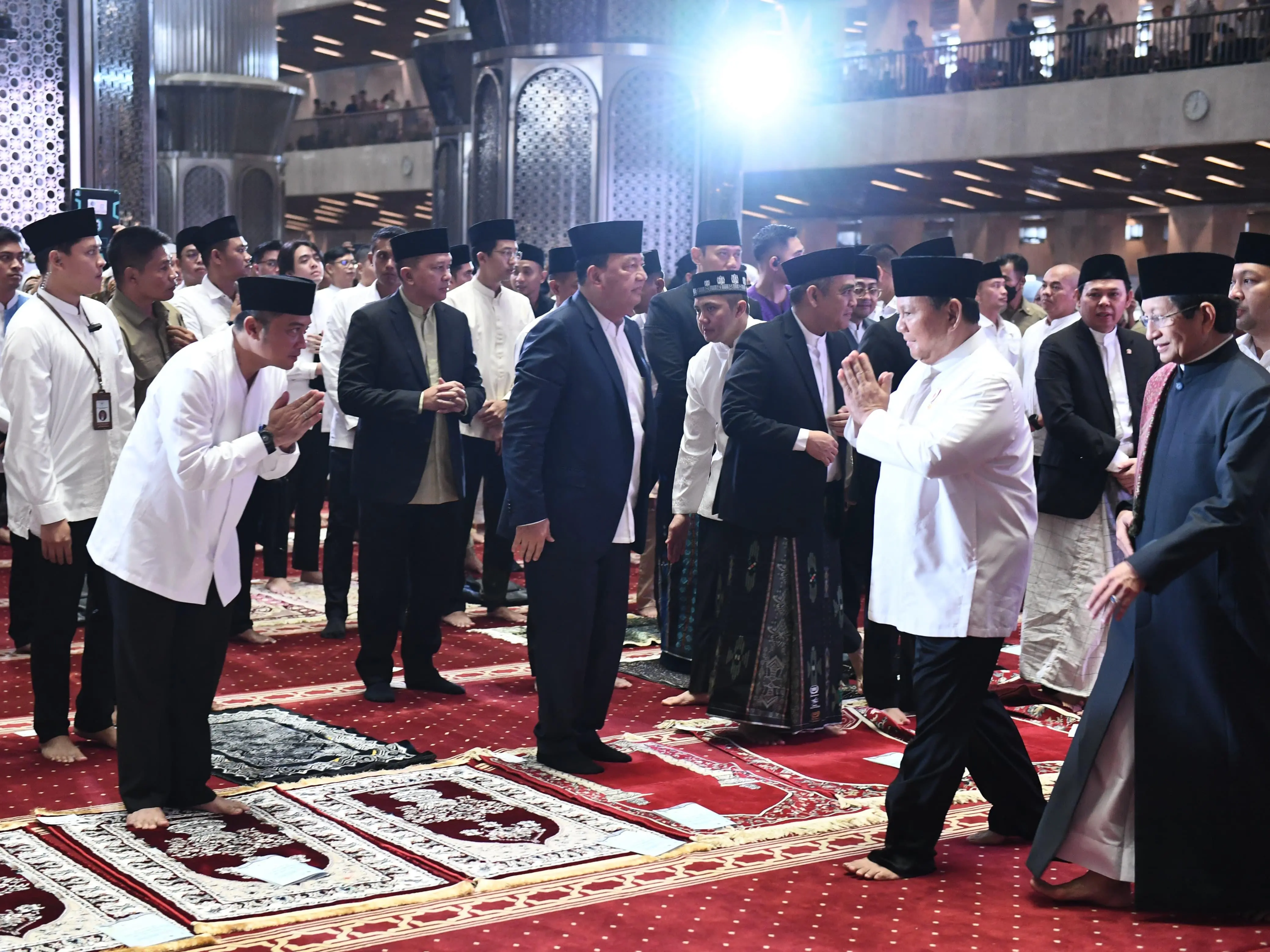 Presiden Prabowo Tunaikan Salat Idulfitri 1446 Hijriah di Masjid Istiqlal