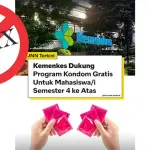 [SALAH] CEK FAKTA: Hoaks! Kemenkes Bagikan Kondom Secara Gratis untuk Mahasiswa