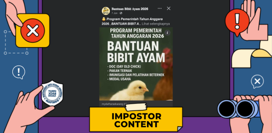 [PENIPUAN] Tautan Pendaftaran Bantuan Bibit Ayam Pemerintah Tahun 2026 di Media Sosial