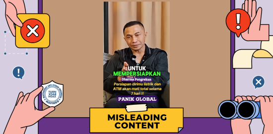 [HOAKS] Klaim Listrik dan ATM Akan Mati Selama 7 Hari di Indonesia