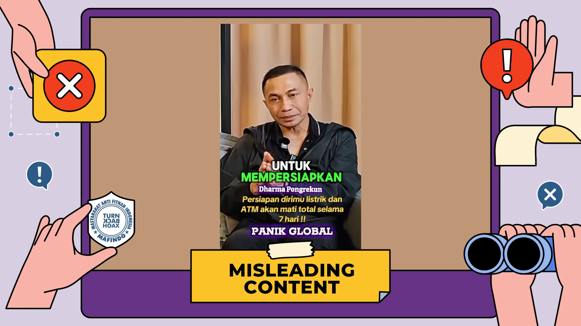 [HOAKS] Klaim Listrik dan ATM Akan Mati Selama 7 Hari di Indonesia