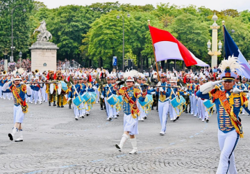 Satgas Patriot II Indonesia Curi Perhatian di Bastille Day 2025 Prancis