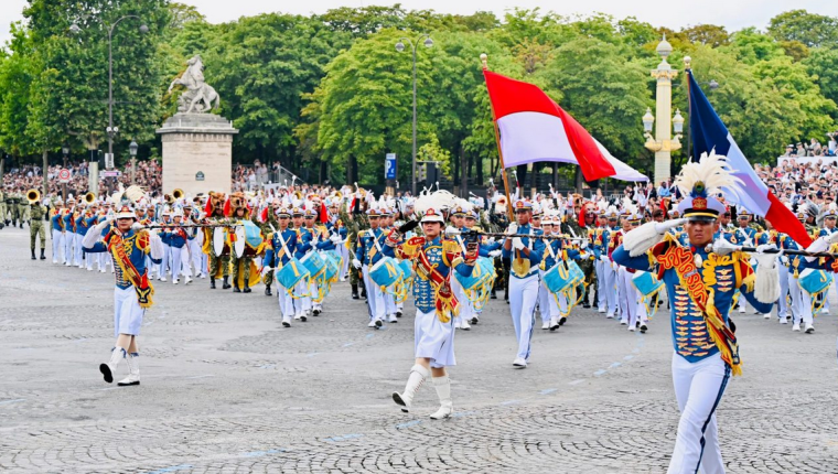 Satgas Patriot II Indonesia Curi Perhatian di Bastille Day 2025 Prancis
