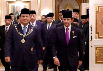 Presiden Prabowo Terima Bintang Kebesaran Tertinggi dari Sultan Hassanal Bolkiah