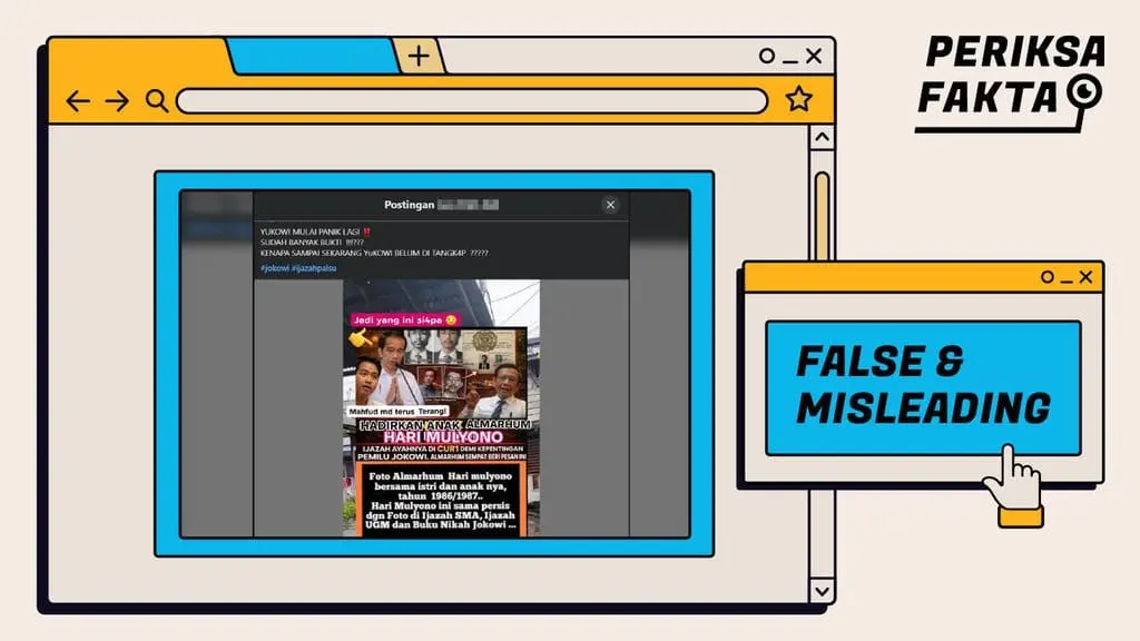 [SALAH] Tidak Benar, Mahfud MD Hadirkan Anak Hari Mulyono di Podcast