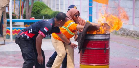 80 Warga Krendang Dilatih Mitigasi dan Pencegahan Kebakaran
