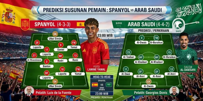 Spanyol Belum Cetak Gol di Piala Dunia 2026, Bisakah Arab Saudi Jadi Korban Pertama?