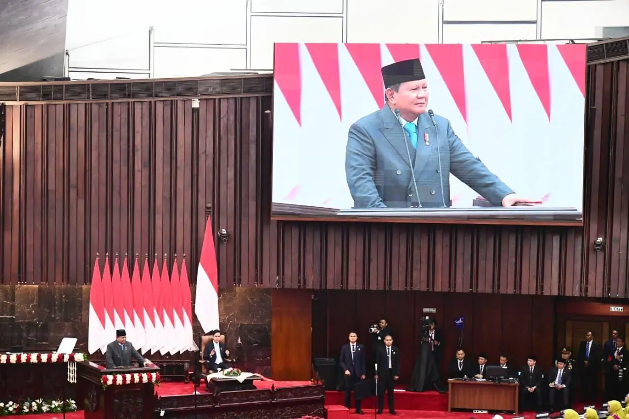 Perdana, Presiden Prabowo Sampaikan Pidato Kenegaraan di Sidang Tahunan MPR serta Sidang Bersama DPR dan DPD RI