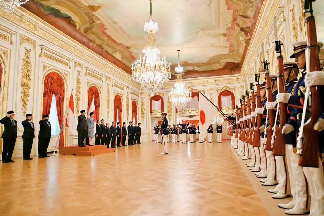 Presiden Prabowo Subianto Disambut Upacara Resmi oleh PM Jepang Sanae Takaichi di Istana Akasaka