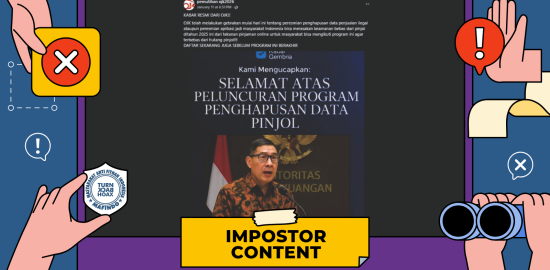 [PENIPUAN] Tautan Program Penghapusan Utang Pinjol Mengatasnamakan OJK