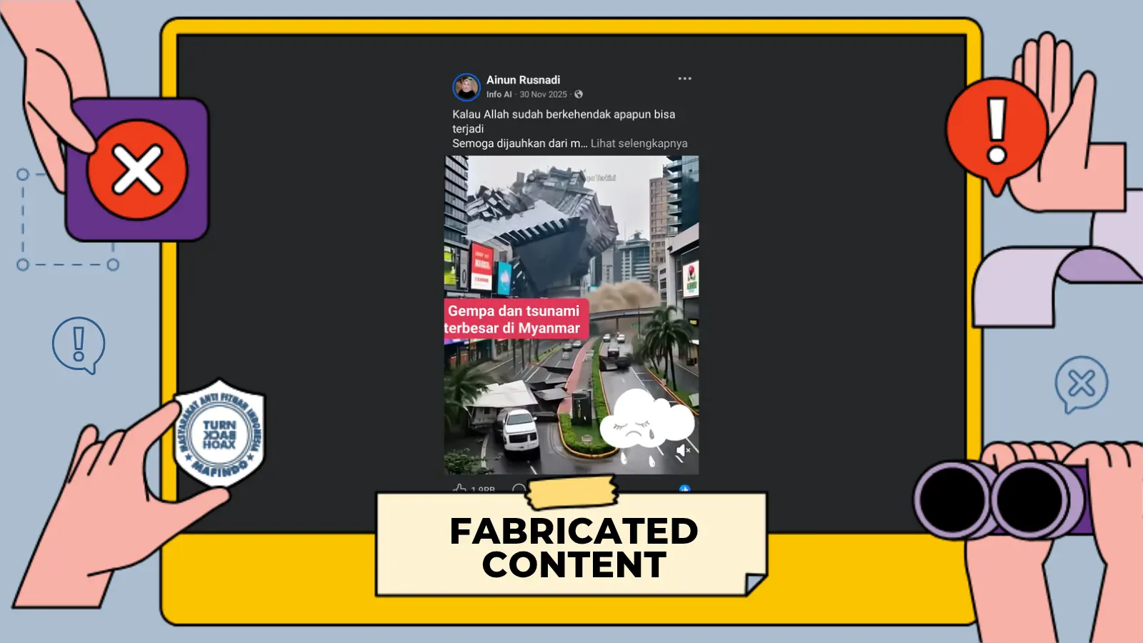 [SALAH] Video “Gempa dan Tsunami Terbesar di Myanmar”