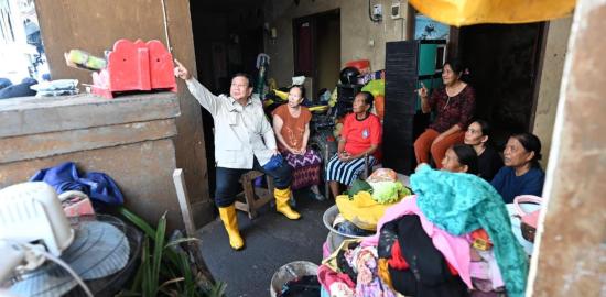 Presiden Prabowo Tinjau Lokasi Banjir di Bali, Pastikan Penanganan Bencana Berjalan