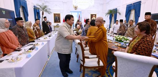 Presiden Prabowo Terima Tokoh Gerakan Nurani Bangsa di Istana Merdeka