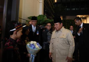 Kehangatan Diaspora Indonesia Sambut Kedatangan Presiden Prabowo di Bangkok