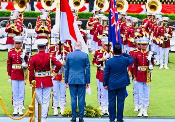 PM Albanese Disambut Meriah di Istana Merdeka Jakarta