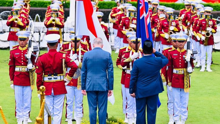 PM Albanese Disambut Meriah di Istana Merdeka Jakarta