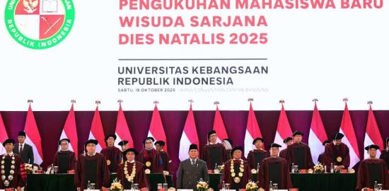Presiden Prabowo hadiri Sidang Senat Terbuka dan Dies Natalis UKRI 2025