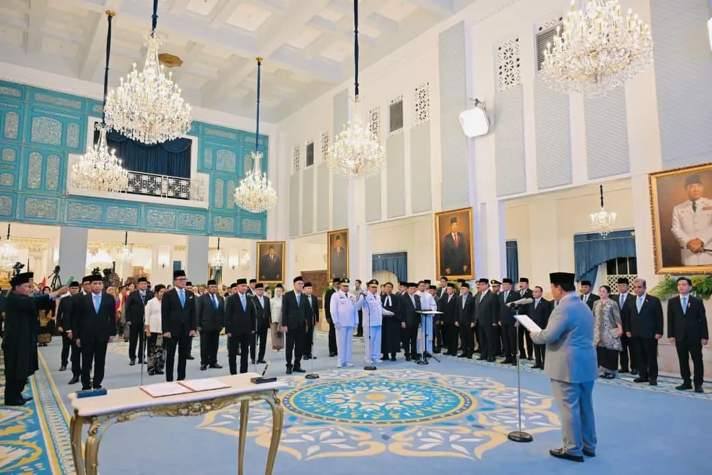 Presiden Prabowo lantik pengurus Komite Eksekutif Percepatan Pembangunan Otsus Papua