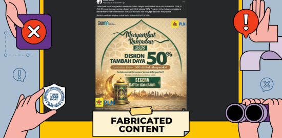 [PENIPUAN] Tautan Pendaftaran Diskon Tarif Listrik dan Tambah Daya Menyambut Ramadan 2026