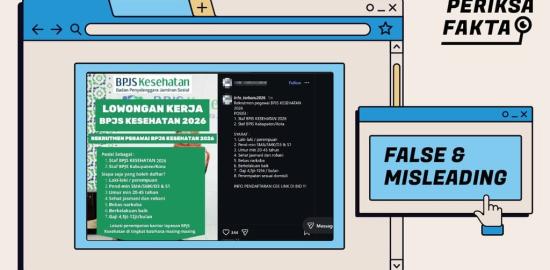 [HOAKS] Lowongan Kerja BPJS Kesehatan Tahun 2026 dengan Gaji Hingga Rp12 Juta