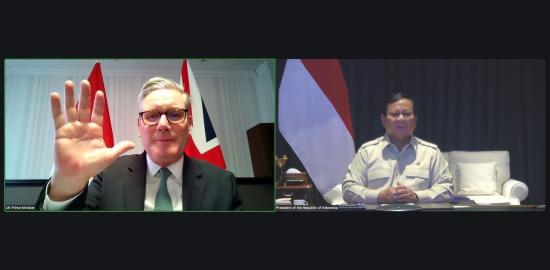 Presiden Prabowo dan PM Keir Starmer Gelar Pertemuan Virtual, Bahas Kemitraan Strategis