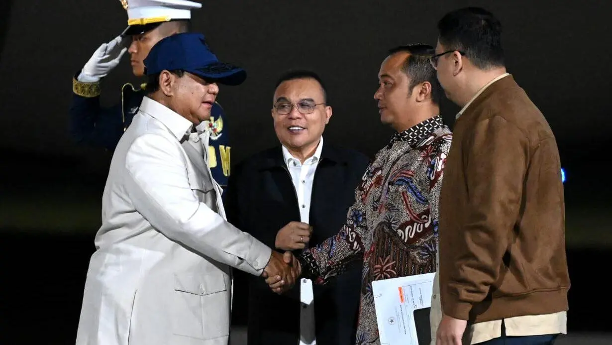 Usai Lawatan Sehari ke Australia, Presiden Prabowo Subianto Tiba di Tanah Air