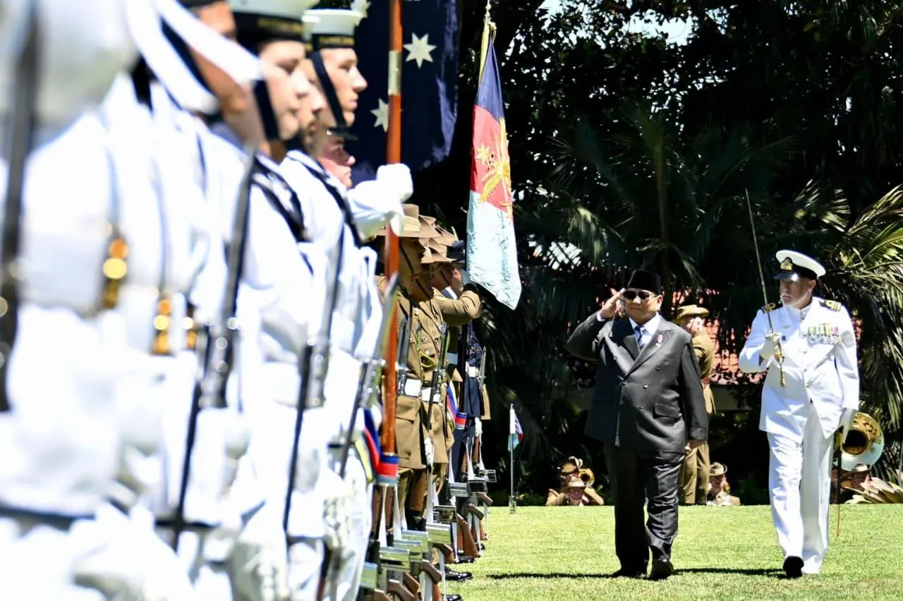 Gubernur Jenderal Australia Sam Mostyn Sambut Presiden Prabowo dengan Upacara Kenegaraan