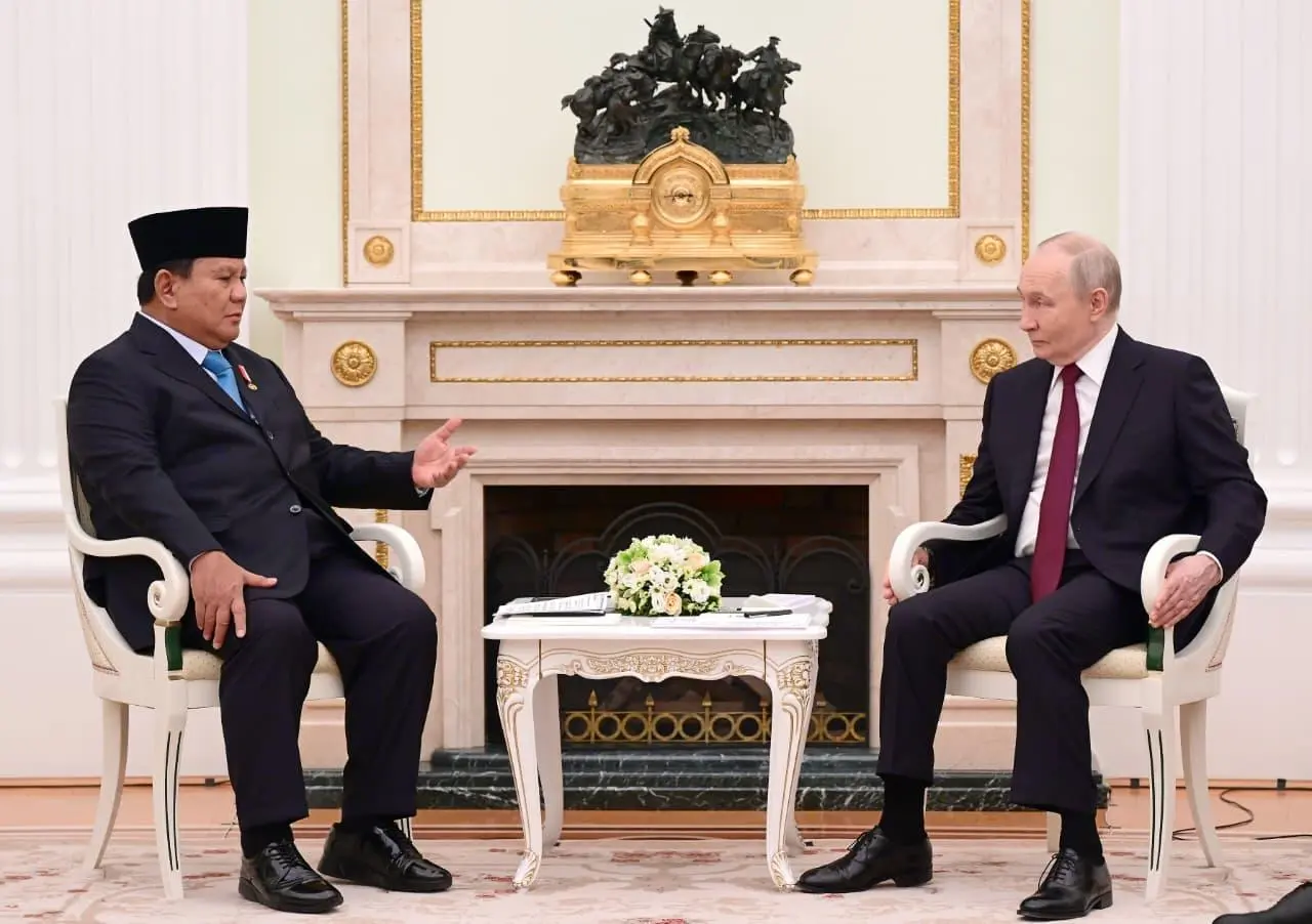 Presiden Prabowo dan Presiden Putin Perkuat Arah Baru Kemitraan Strategis Indonesia–Rusia