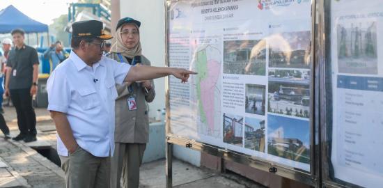 Pramono Tinjau Pembangunan Sistem Tata Air Pompa Ancol