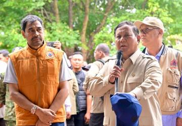 Presiden Prabowo Lanjutkan Kunjungan Peninjauan Ke Lokasi Bencana Bener Meriah