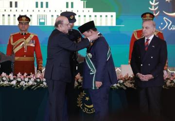 Pertemuan Bilateral Presiden Prabowo dan Presiden Zardari di Aiwan E Sadr