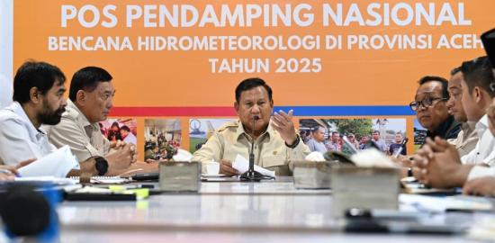 Presiden Prabowo Pimpin Rapat Khusus Penanganan dan Pemulihan Bencana Sumatra