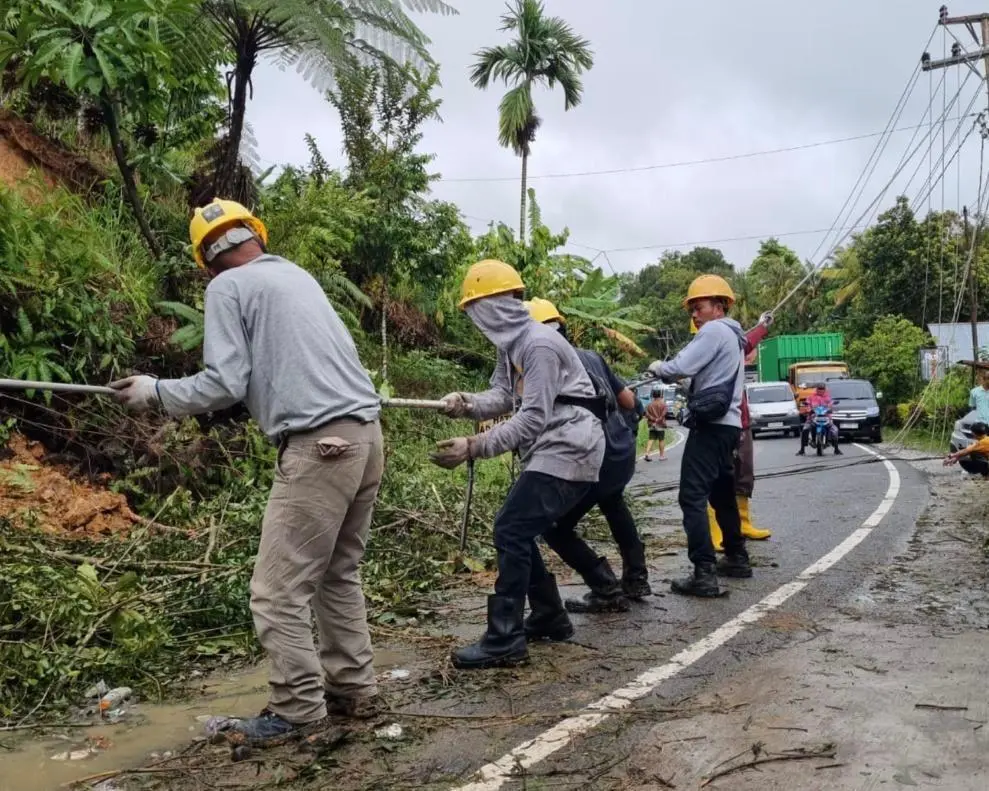 PLN Terus Percepat Perbaikan Jaringan Listrik di Tiga Provinsi Sumatra