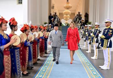 Kunjungan Ratu Máxima Diterima Presiden Prabowo di Istana Merdeka
