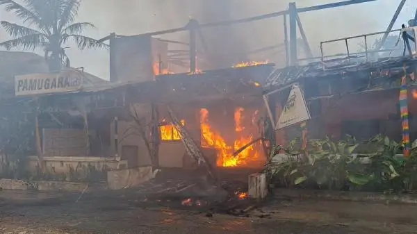 Kafe Resto di Pangandaran Ludes Terbakar, Pemadaman Sempat Terkendala Angin Kencang