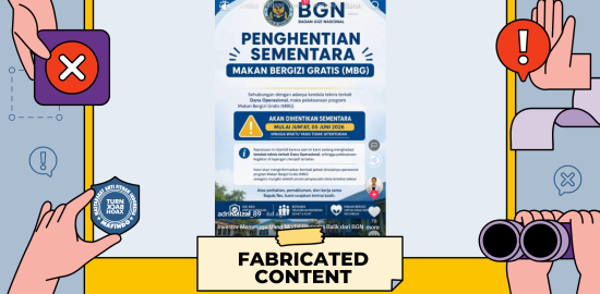 [SALAH] Edaran "Pemberhentian Sementara MBG" dari BGN
