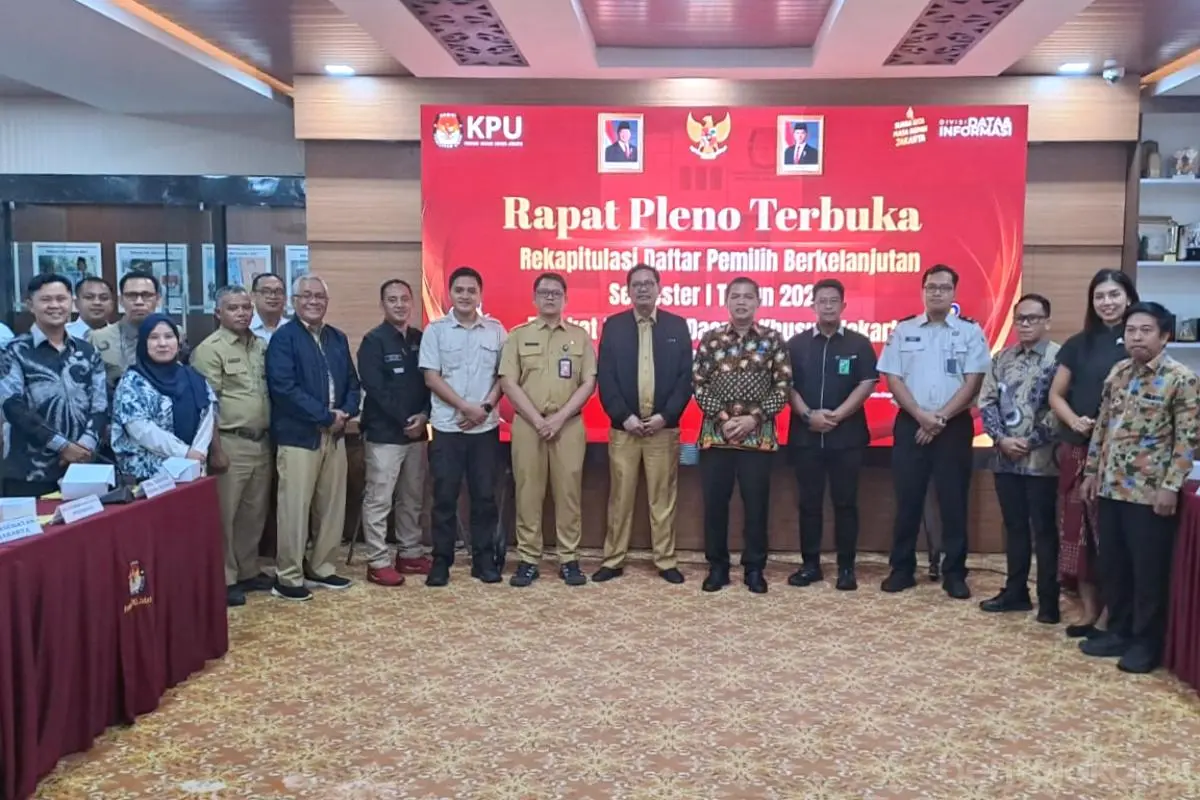 KPU DKI Catat 8,2 Juta Lebih Daftar Pemilih Berkelanjutan di Jakarta