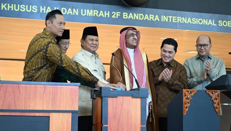 Presiden Prabowo Resmikan Terminal Khusus Haji dan Umrah 2F di Bandara Soekarno-Hatta