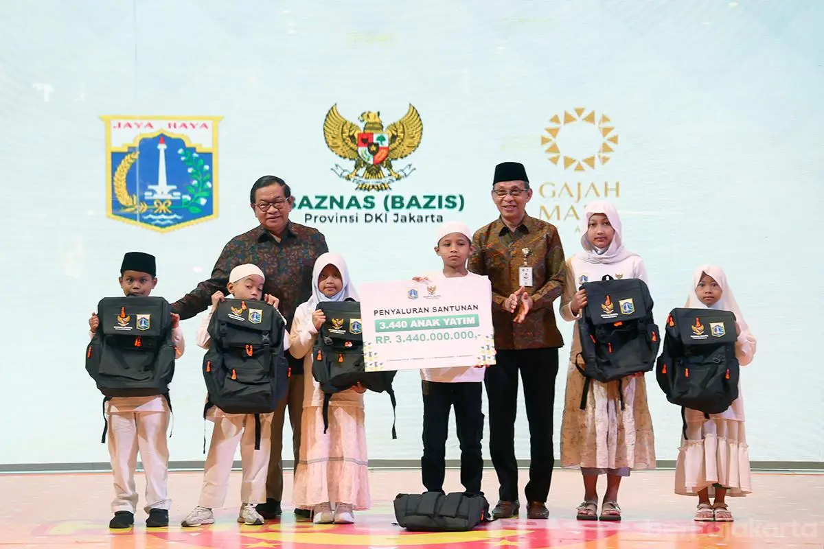Pemprov DKI dan Baznas Santuni 3.440 Anak Yatim Lewat Program Belanja Bersama