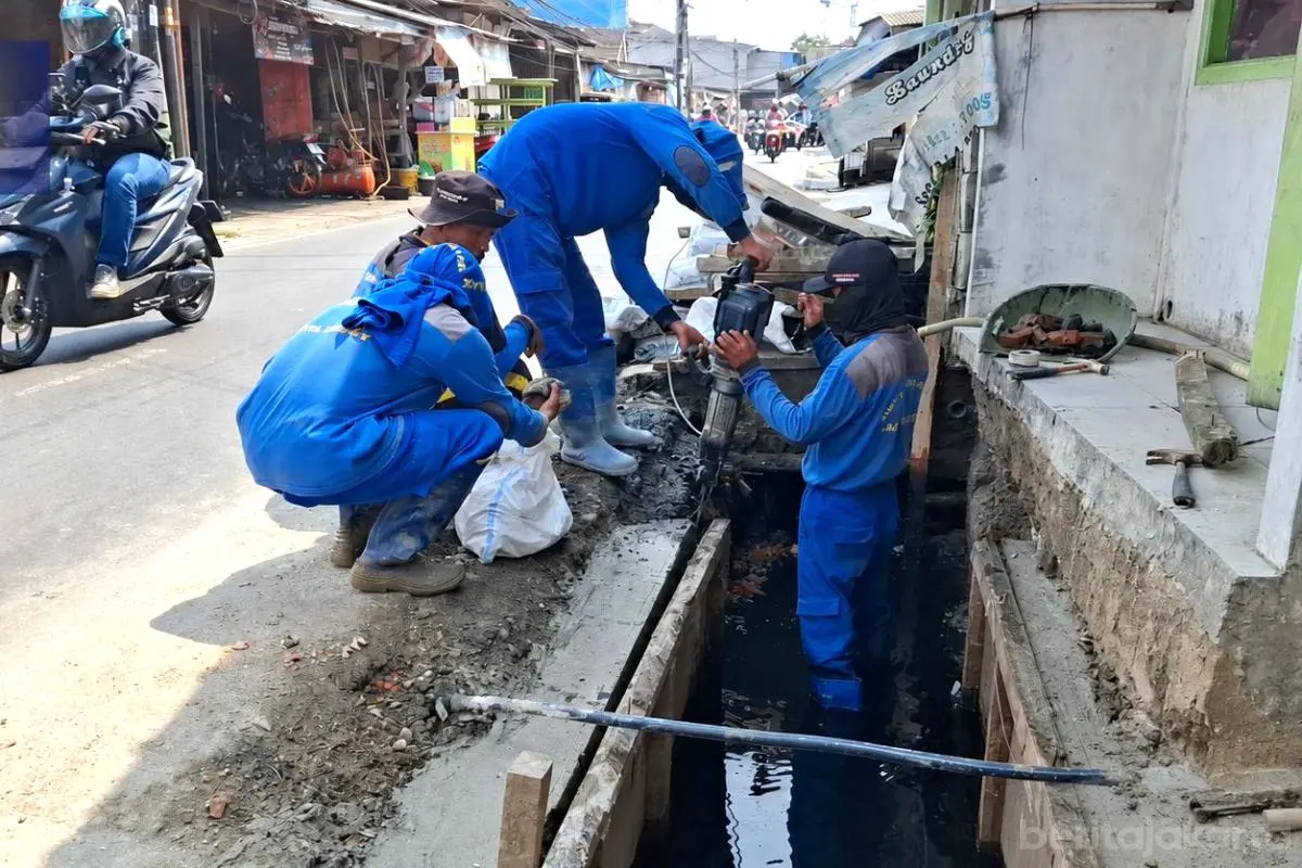 Normalisasi Saluran di Jalan Rorotan IX Ditargetkan Rampung Juni